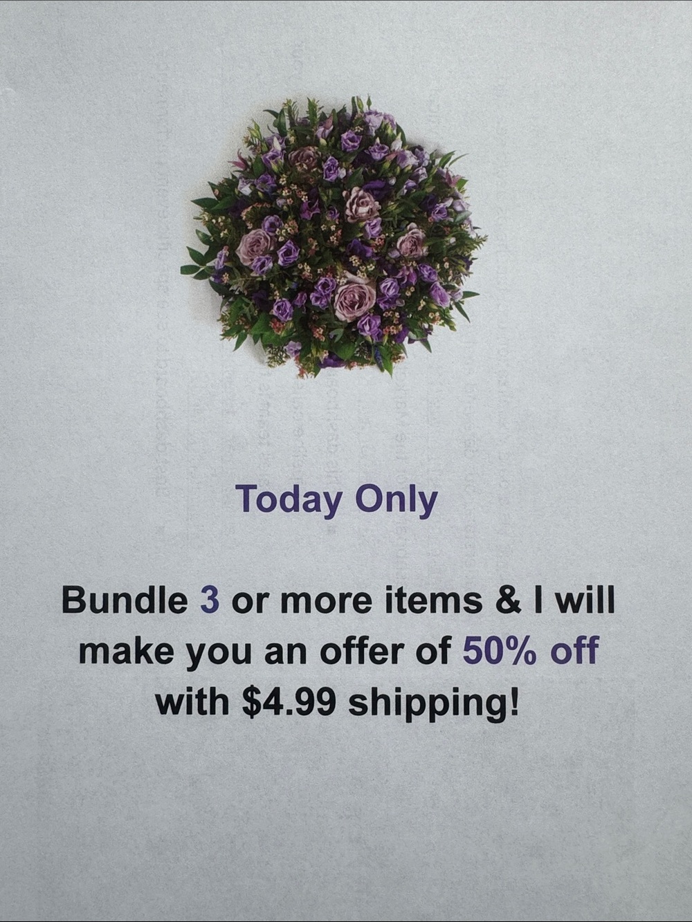 Sale today only!